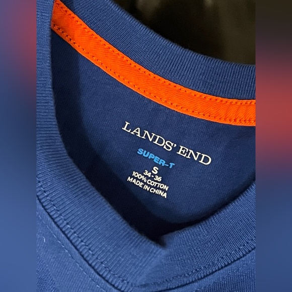 New without tags! Lands End Super-T size small 34-36 blue - Picture 2 of 2